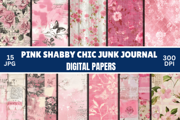 Elegant Pink Shabby Chic Backgrounds for Timeless Design
