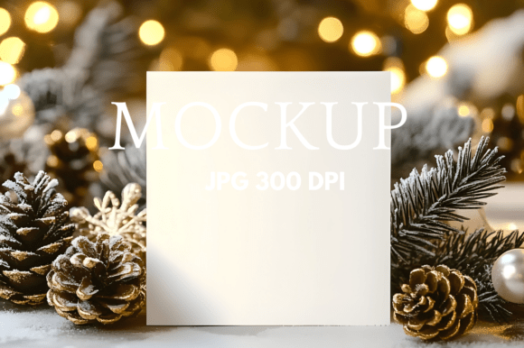 Holiday Christmas Invitation Card Mockup: A Designer's Cozy Toolkit