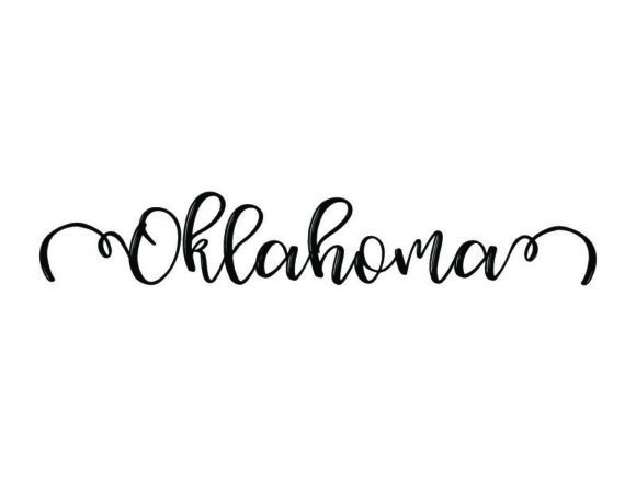 Oklahoma USA Calligraphic Lettering: Elevate Your Designs