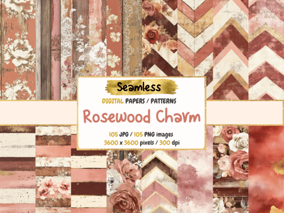 Rosewood Charm Seamless Digital Papers: A Designer's Guide