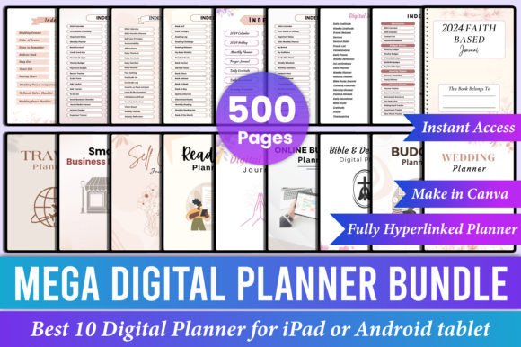 Streamline Your Creative Workflow with the Mega Digital Planner Bundle