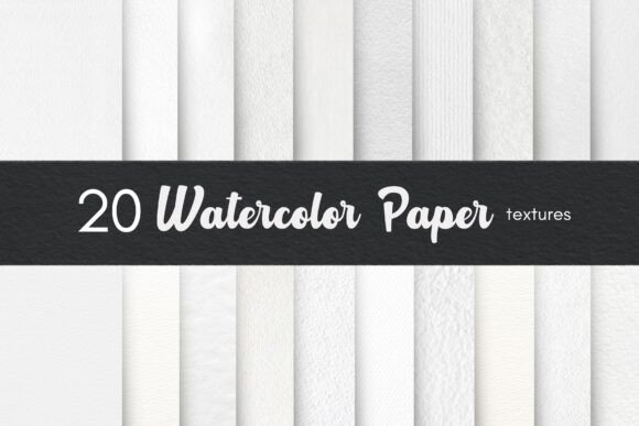 Watercolor Paper Textures: 20 Elegant Backgrounds for Designers